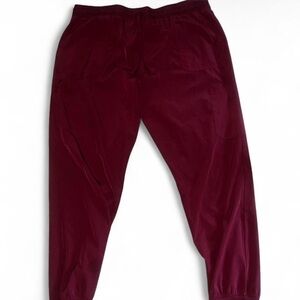 Burgundy Scrub Jogger Pants